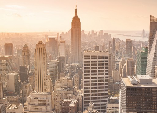 An image of the Empire State Building in New York