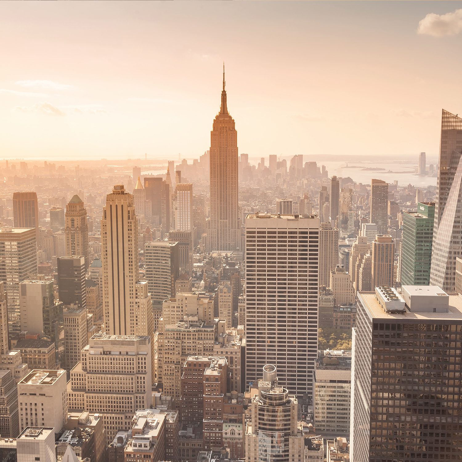 An image of the Empire State Building in New York